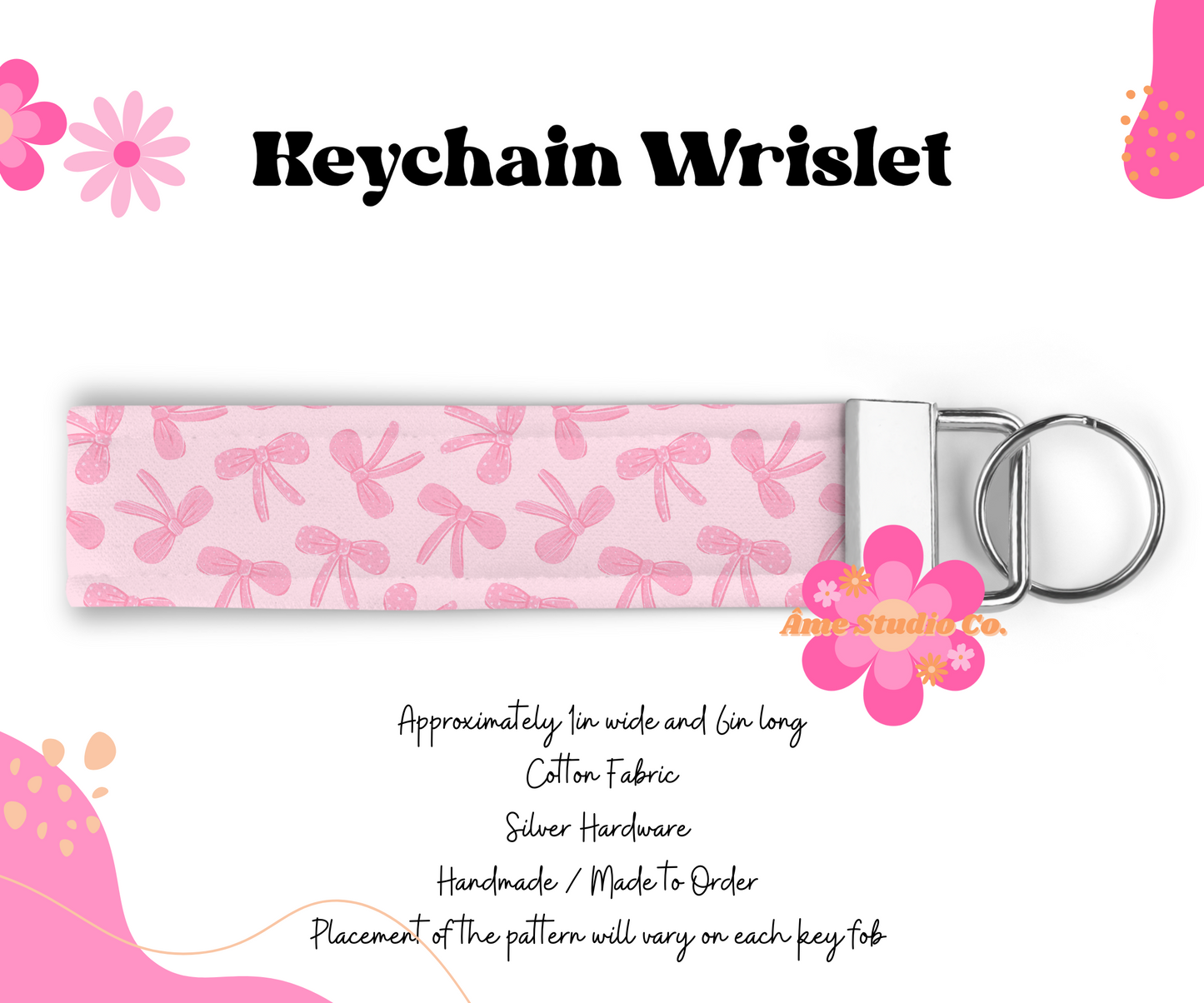 Coquette Bows Wristlet