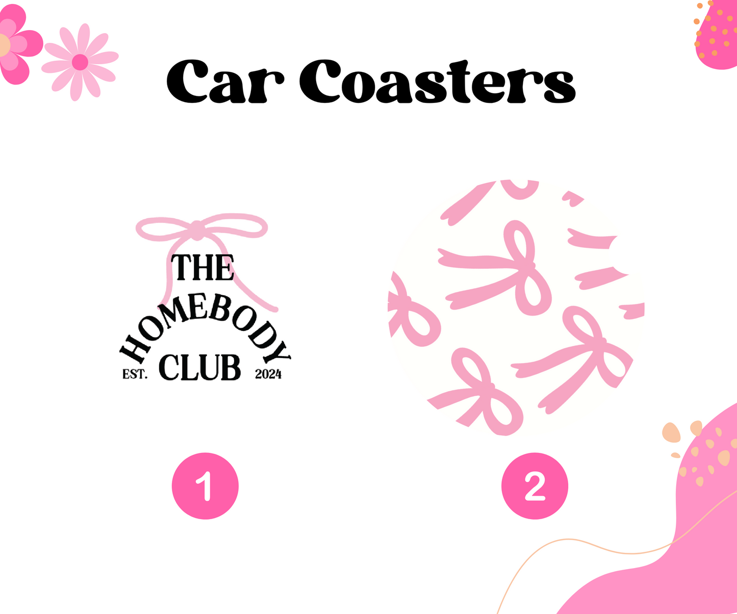 Homebody Car Coasters
