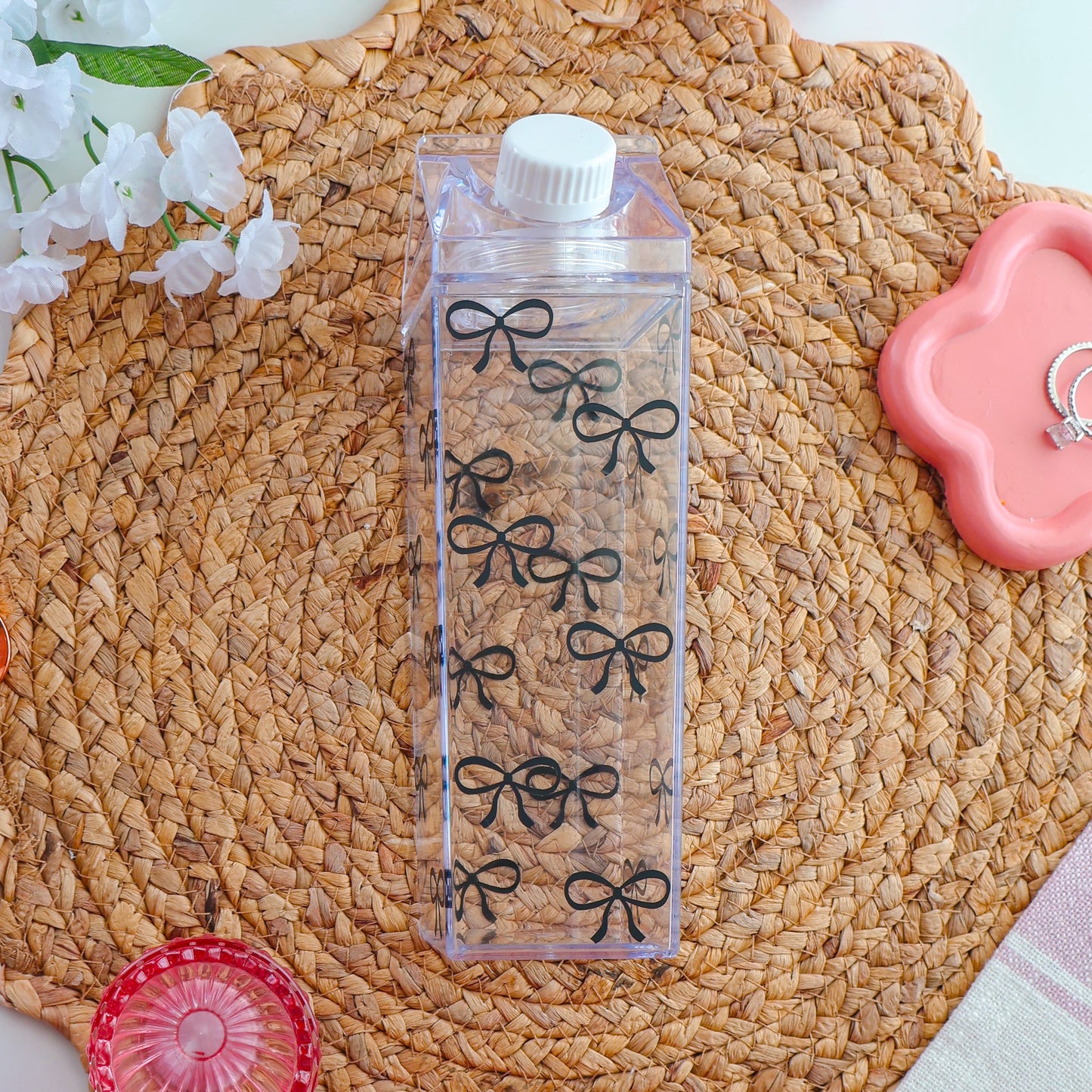 Black Bows Milk Carton