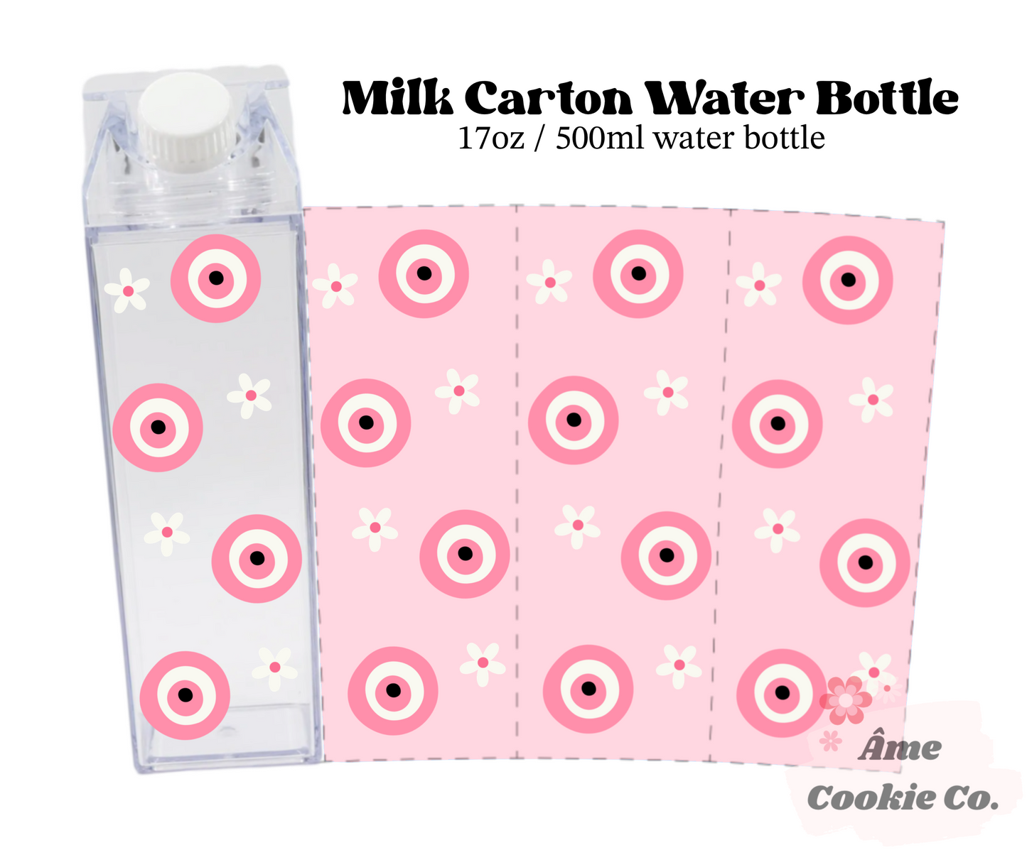 Pink Evil Eye Milk Carton