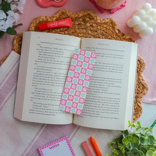 Checkered Daisies Bookmark